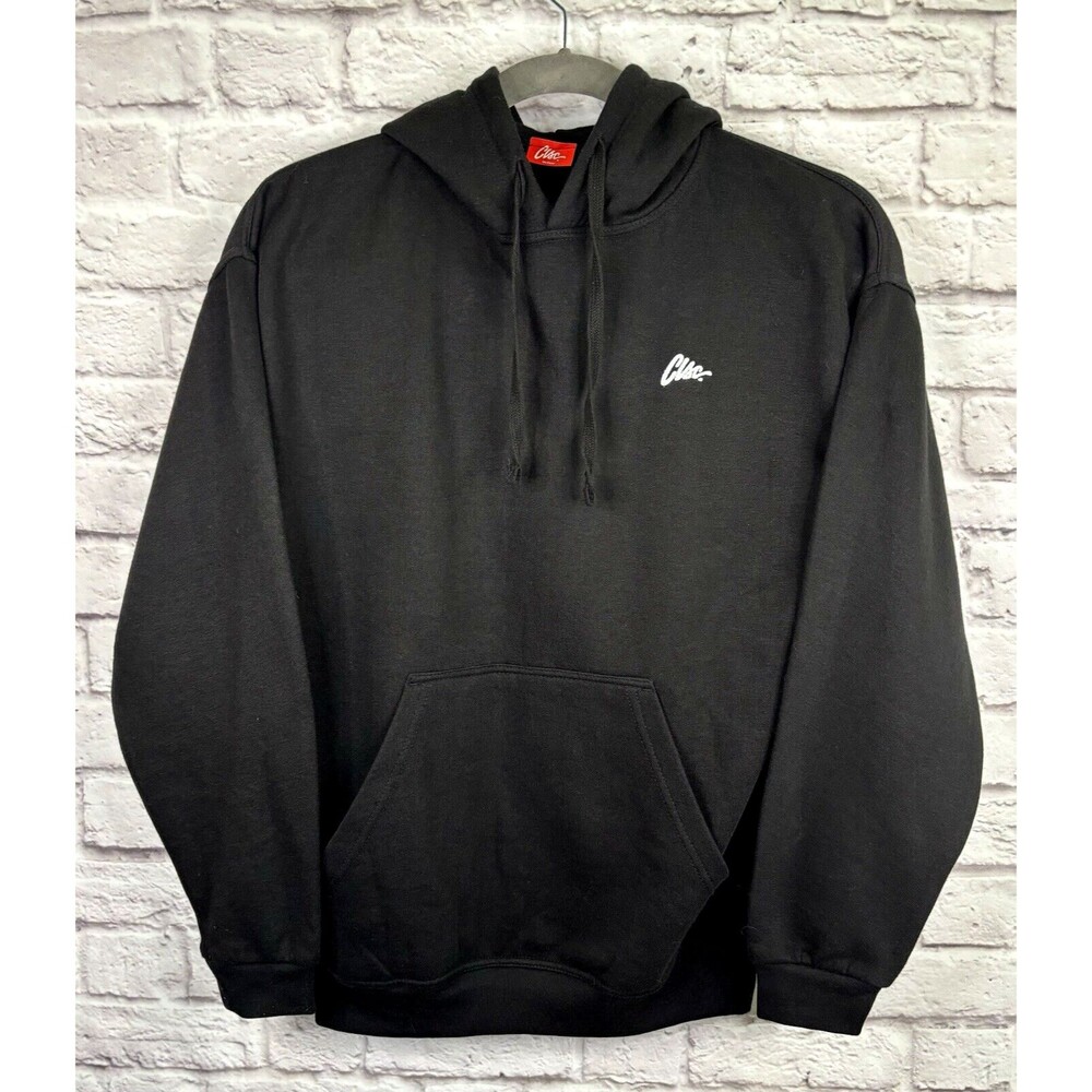 CLSC Streetwear NEW Solid‎ Black Hoodie Front Pocket Fleece lined Sweatshirt MED
